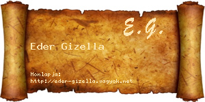 Eder Gizella névjegykártya